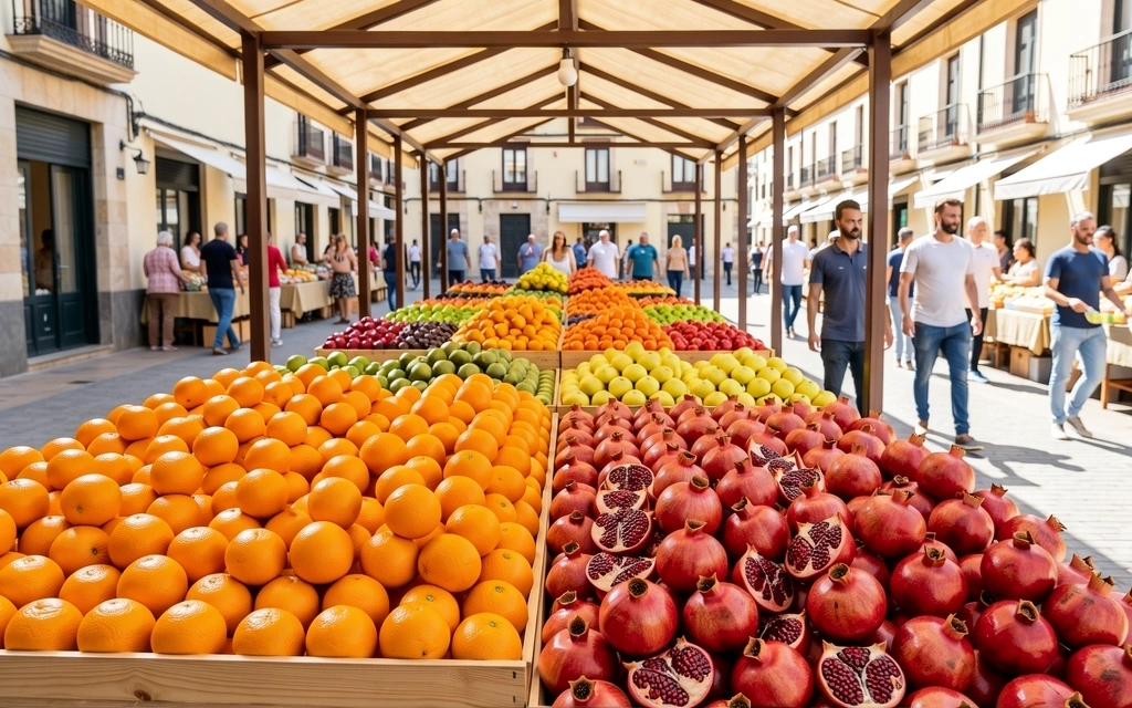 Mercado local y productos de temporada